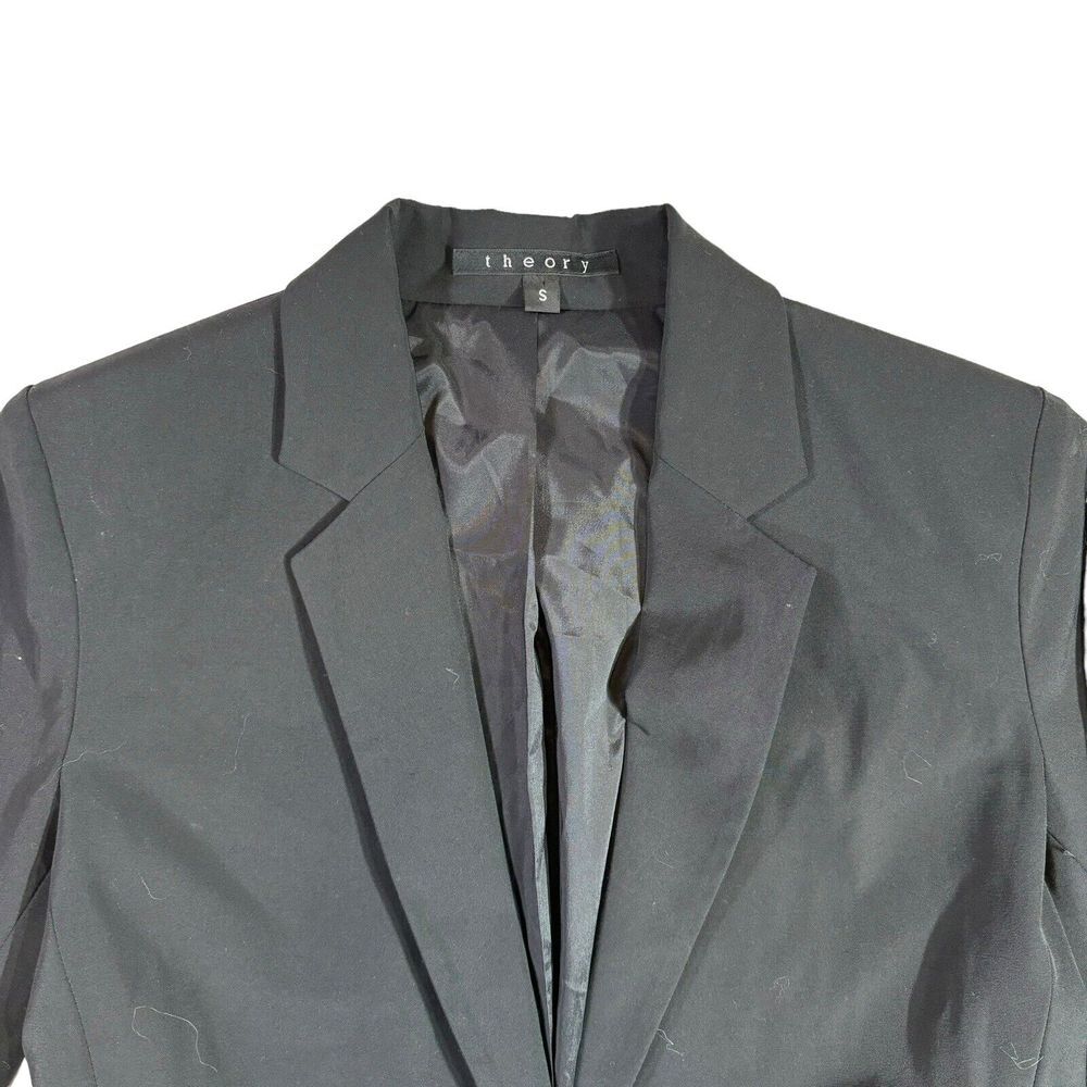 Woman's Theory Basic Black Single Button Jacket B… - image 2